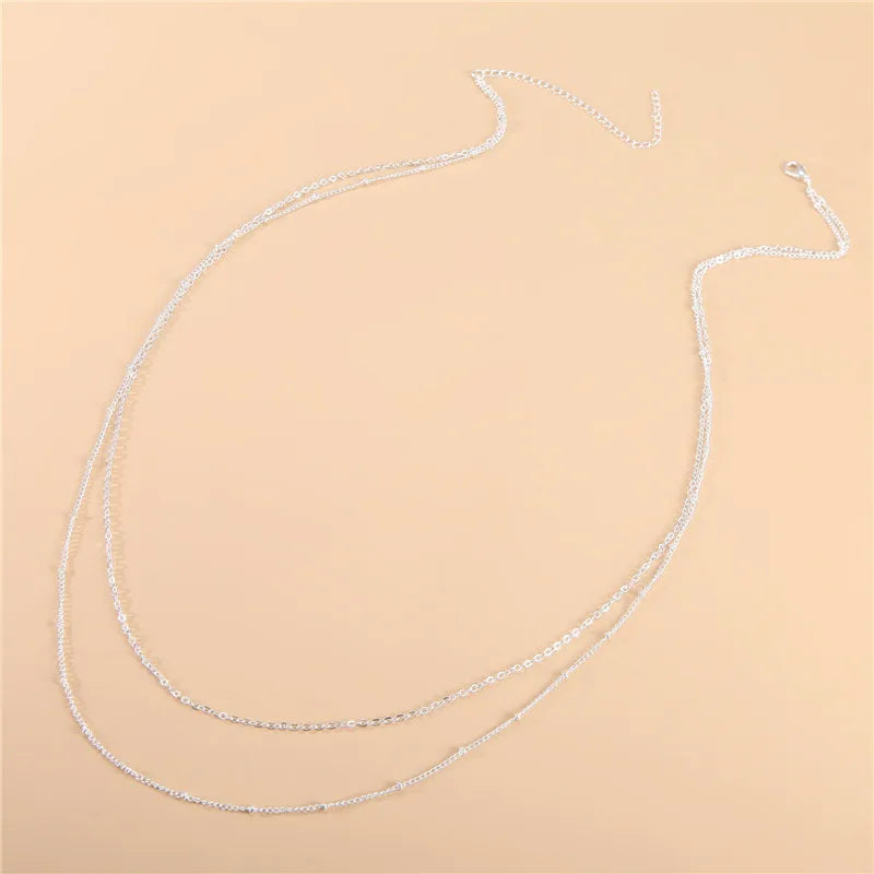 Double Layered Bead Chains Sexy Butterfly Waist Chain Beach Harness Waist Belly Body Chain Fashion Jewelry New Wholesale