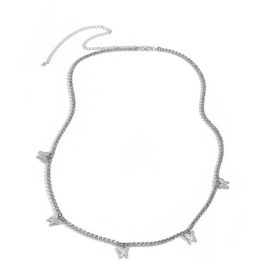 Beach Crystal Chians Sexy Butterfly Waist Chain Beach Harness Waist Belly Body Chain Fashion Jewelry 2023 New Wholesale