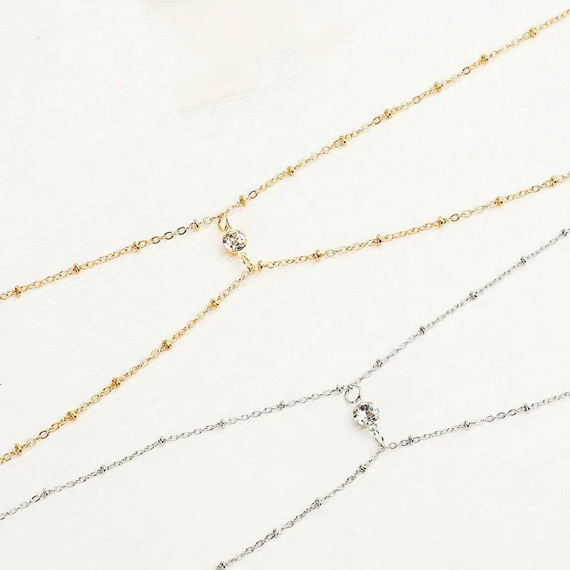 Double Layer Bead Ladies Waist Belly Chain Piercing Jewelry Fashion Body Trendy Jewelry Accessories Spring Summer Gifts