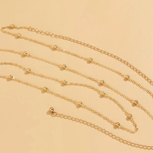 New Fashion Belly Chain Simple Sexy Metal Waist Chain Women'S Summer Beach Jewelry