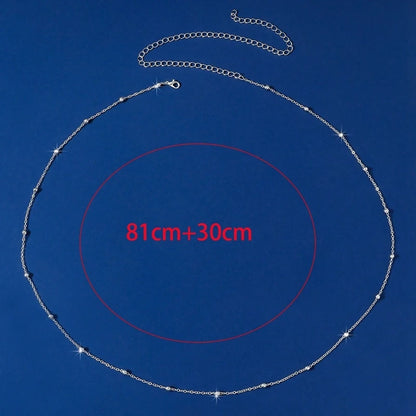 New Fashion Belly Chain Simple Sexy Metal Waist Chain Women'S Summer Beach Jewelry