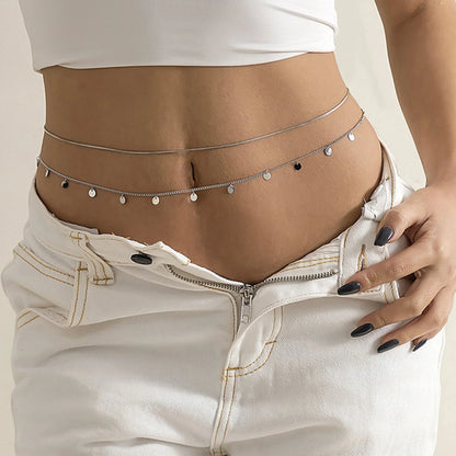 Rhinestone Waist Chain Belly Waist Belly Chain Summer Beach Bikini Body Jewelry Sexy Body Chain Belly Belt Chains