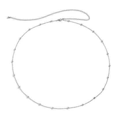 New Fashion Belly Chain Simple Sexy Metal Waist Chain Women'S Summer Beach Jewelry