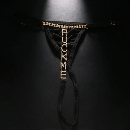 Stonefans Mesh Rhinestone Body Chain Jewelry Simple Waist round Thong for Women Sexy Bikini Crystal Underwear Panties Christmas